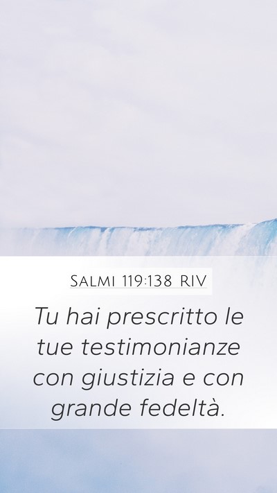 Salmi 119:138 RIV Bible Verse Image