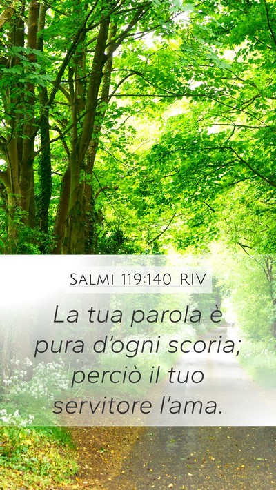 Salmi 119:140 RIV Bible Verse Image