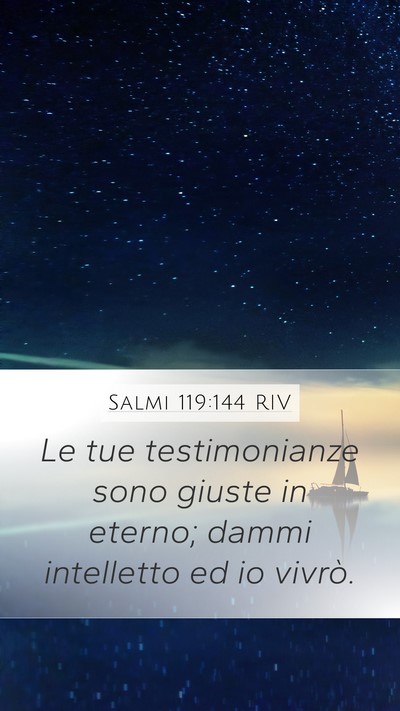 Salmi 119:144 RIV Bible Verse Image