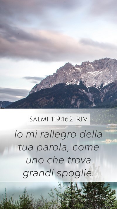 Salmi 119:162 RIV Bible Verse Image
