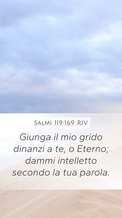 Salmi 119:169 RIV Bible Verse Image