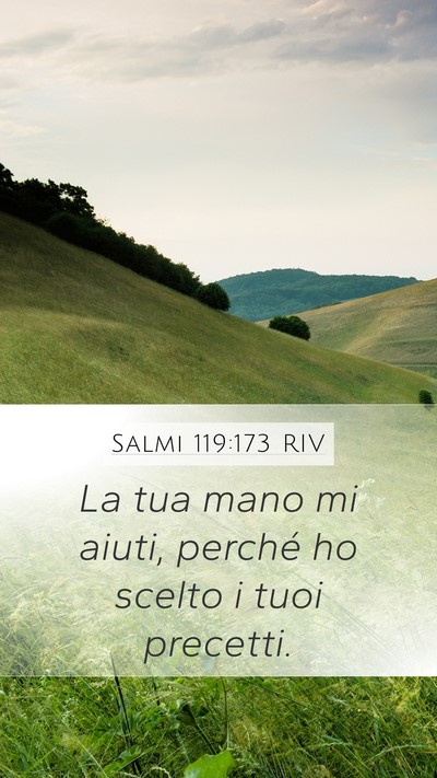 Salmi 119:173 RIV Bible Verse Image
