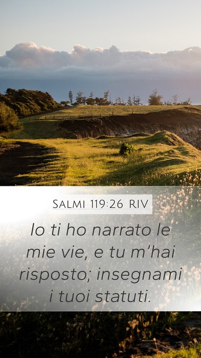 Salmi 119:26 RIV Bible Verse Image