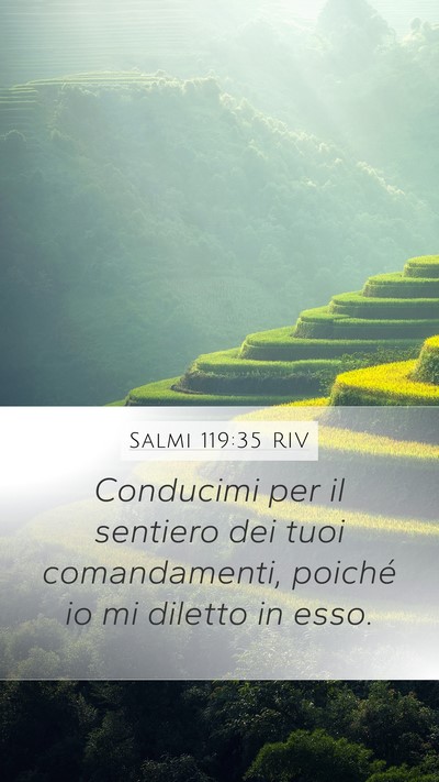 Salmi 119:35 RIV Bible Verse Image