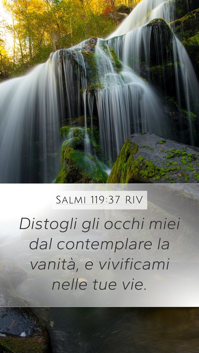 Salmi 119:37 RIV Bible Verse Image