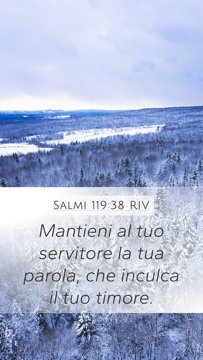 Salmi 119:38 RIV Bible Verse Image