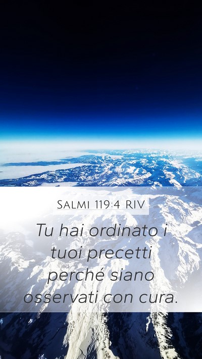 Salmi 119:4 RIV Bible Verse Image
