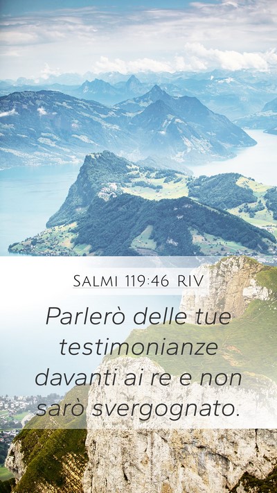 Salmi 119:46 RIV Bible Verse Image