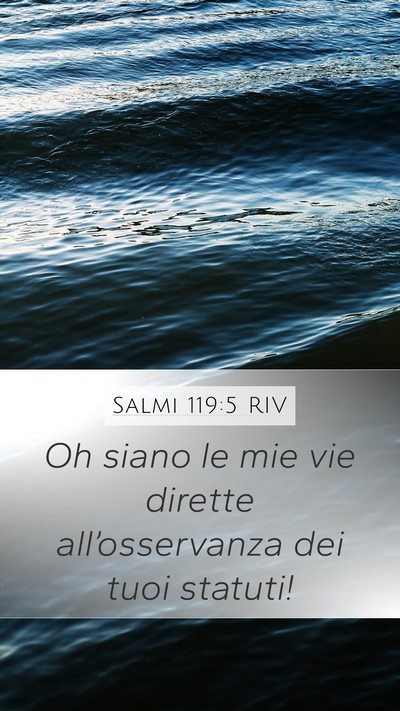Salmi 119:5 RIV Bible Verse Image