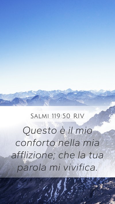 Salmi 119:50 RIV Bible Verse Image
