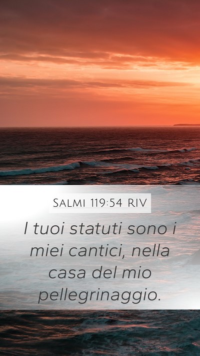 Salmi 119:54 RIV Bible Verse Image
