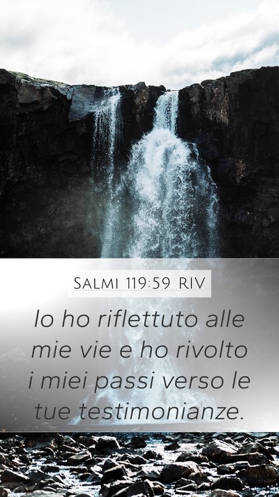 Salmi 119:59 RIV Bible Verse Image