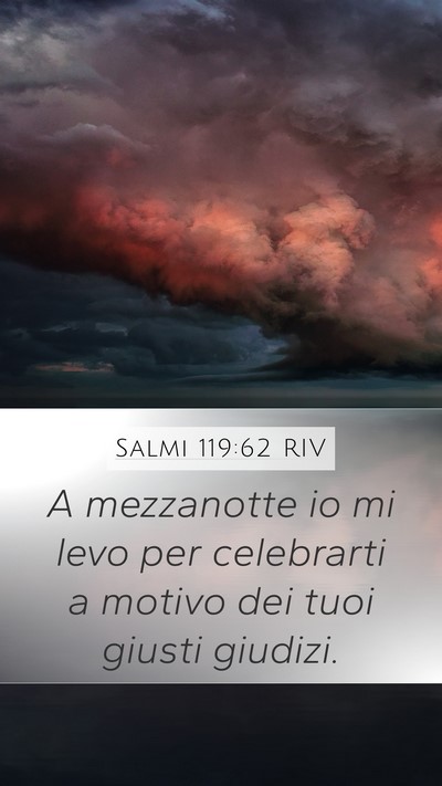 Salmi 119:62 RIV Bible Verse Image