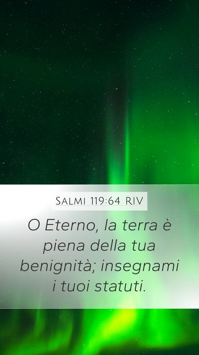 Salmi 119:64 RIV Bible Verse Image