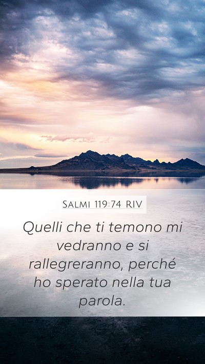 Salmi 119:74 RIV Bible Verse Image
