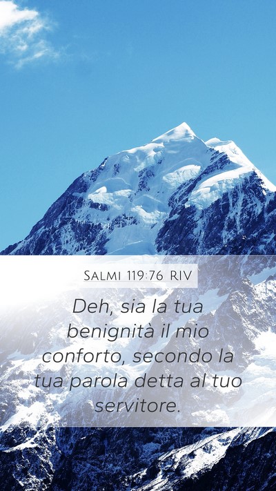 Salmi 119:76 RIV Bible Verse Image