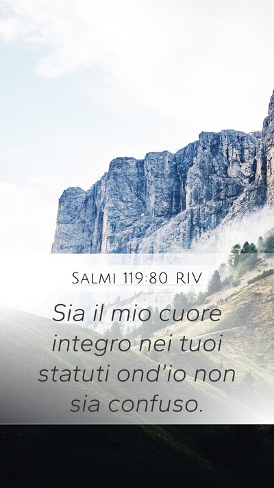 Salmi 119:80 RIV Bible Verse Image