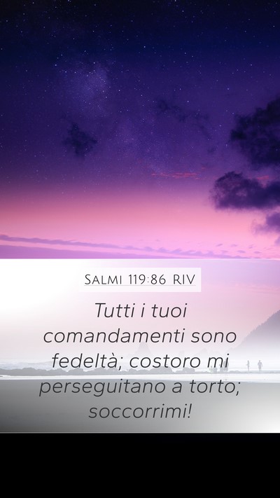 Salmi 119:86 RIV Bible Verse Image