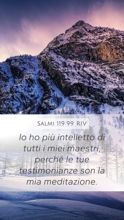 Salmi 119:99 RIV Bible Verse Image