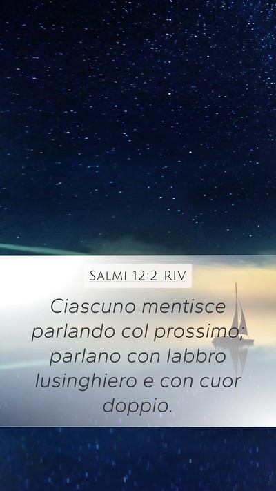 Salmi 12:2 RIV Bible Verse Image