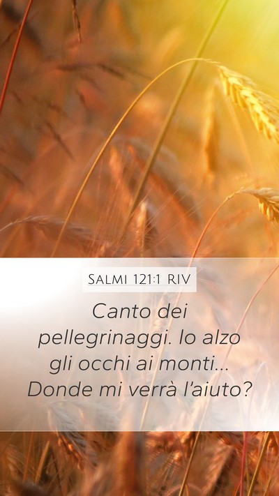 Salmi 121:1 RIV Bible Verse Image