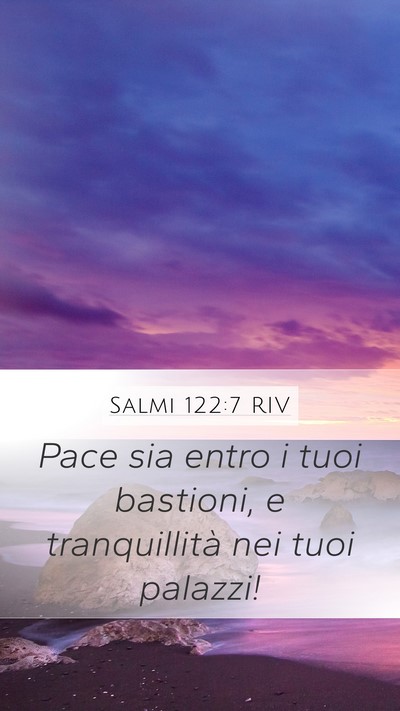Salmi 122:7 RIV Bible Verse Image