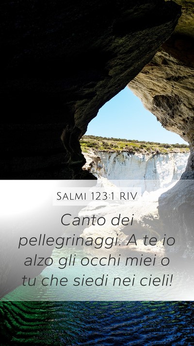 Salmi 123:1 RIV Bible Verse Image