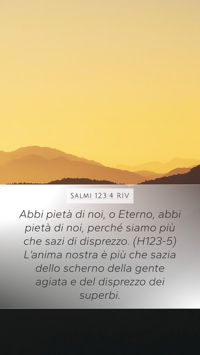 Salmi 123:4 RIV Bible Verse Image