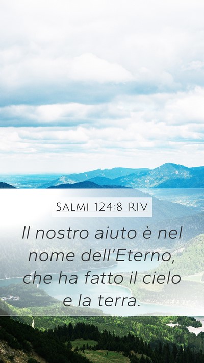 Salmi 124:8 RIV Bible Verse Image