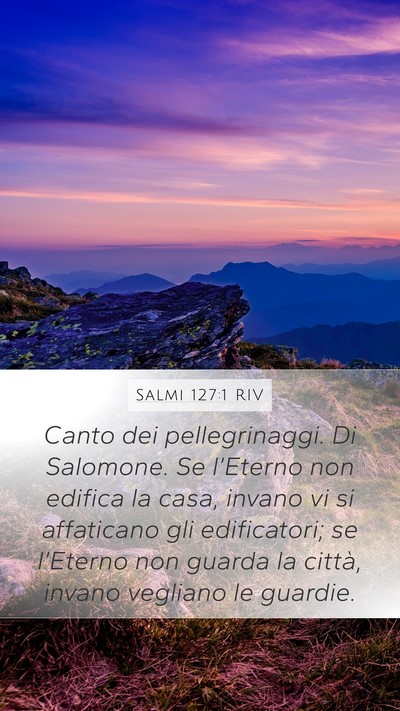 Salmi 127:1 RIV Bible Verse Image