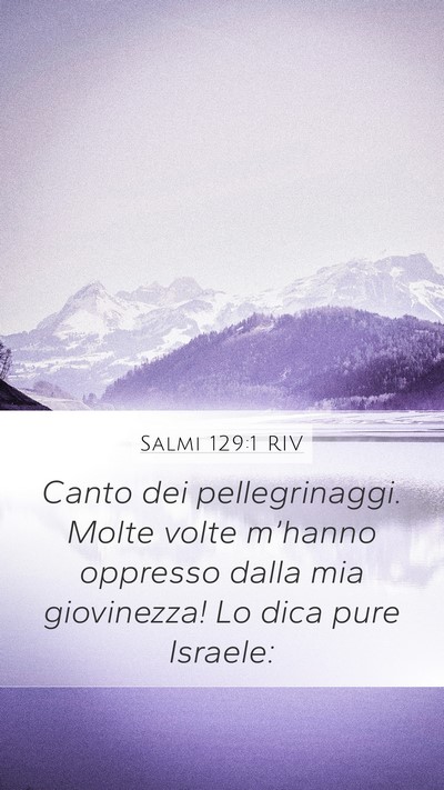 Salmi 129:1 RIV Bible Verse Image