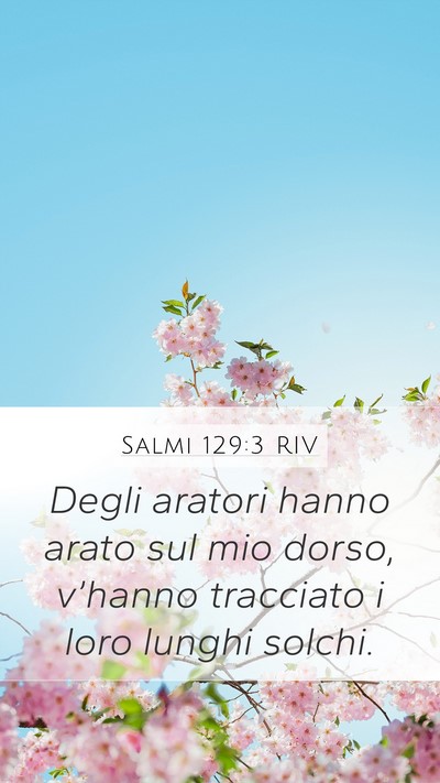 Salmi 129:3 RIV Bible Verse Image