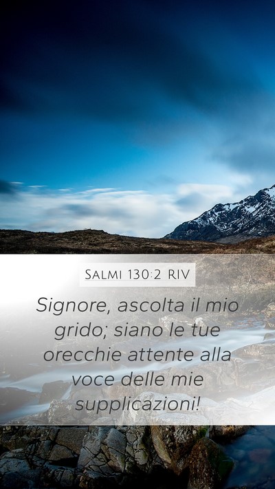 Salmi 130:2 RIV Bible Verse Image