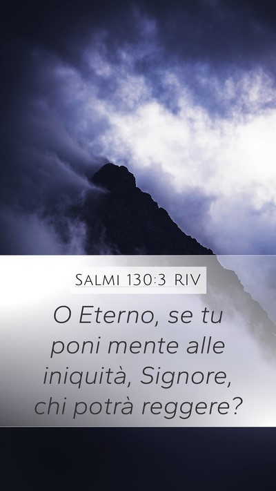 Salmi 130:3 RIV Bible Verse Image