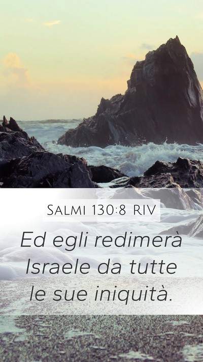 Salmi 130:8 RIV Bible Verse Image