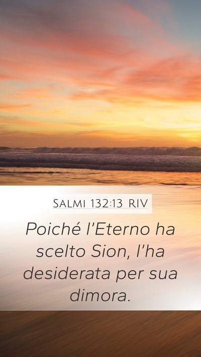 Salmi 132:13 RIV Bible Verse Image