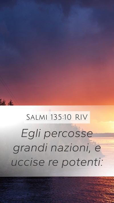 Salmi 135:10 RIV Bible Verse Image