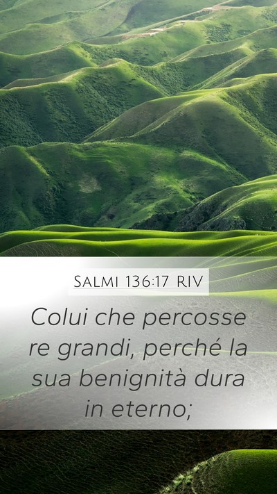 Salmi 136:17 RIV Bible Verse Image