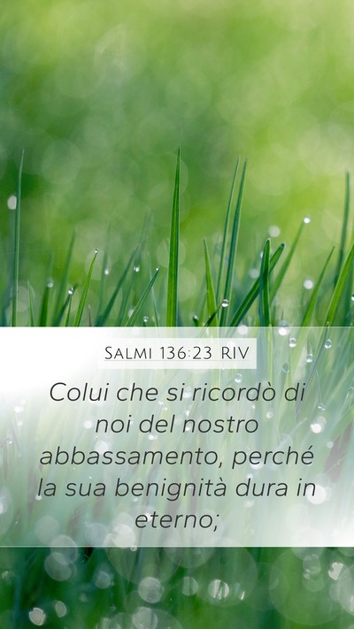 Salmi 136:23 RIV Bible Verse Image