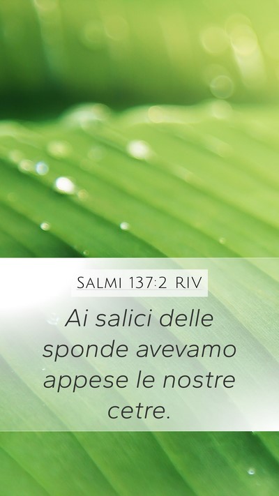Salmi 137:2 RIV Bible Verse Image