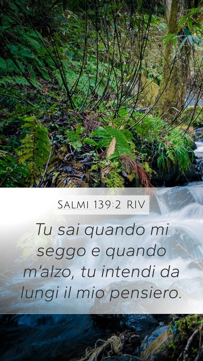 Salmi 139:2 RIV Bible Verse Image