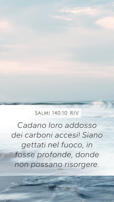 Salmi 140:10 RIV Bible Verse Image
