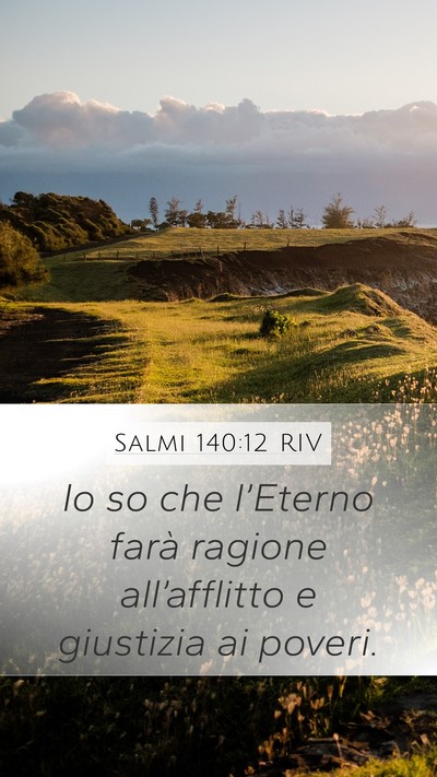 Salmi 140:12 RIV Bible Verse Image
