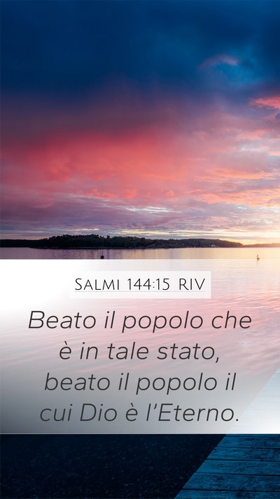 Salmi 144:15 RIV Bible Verse Image