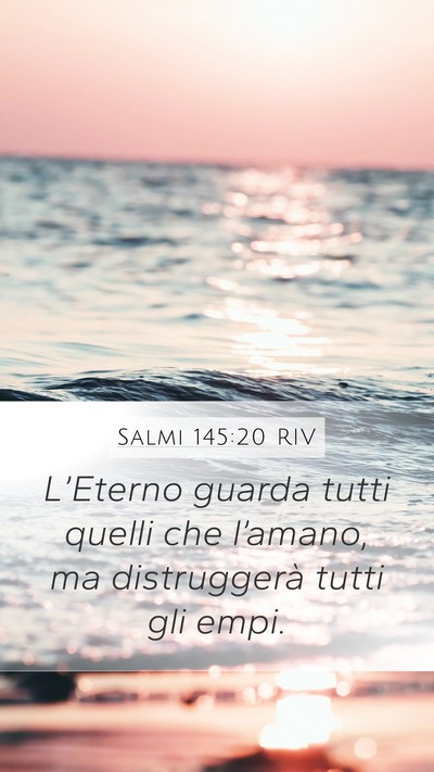Salmi 145:20 RIV Bible Verse Image