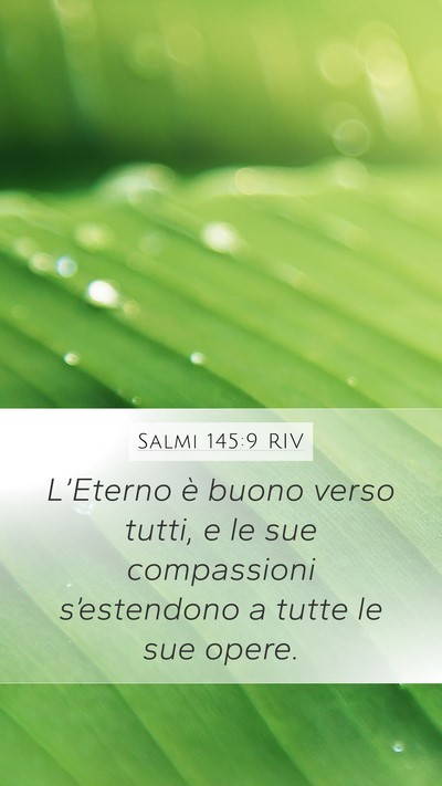 Salmi 145:9 RIV Bible Verse Image