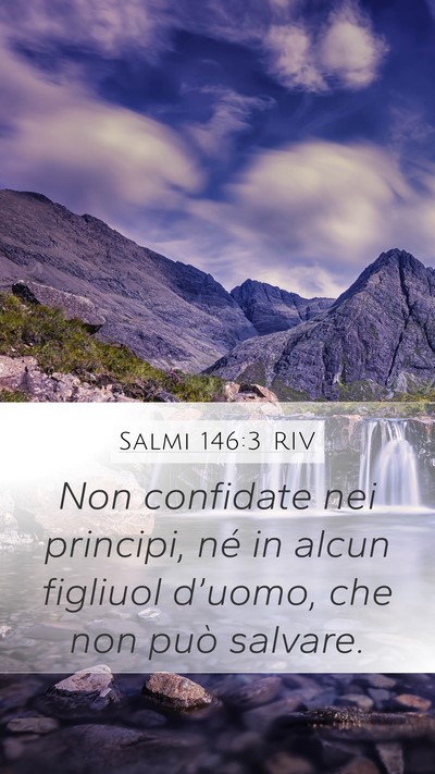 Salmi 146:3 RIV Bible Verse Image