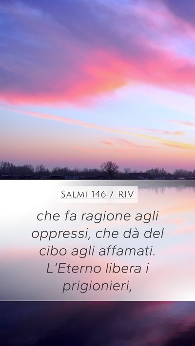 Salmi 146:7 RIV Bible Verse Image