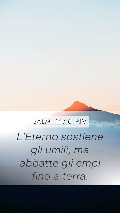 Salmi 147:6 RIV Bible Verse Image