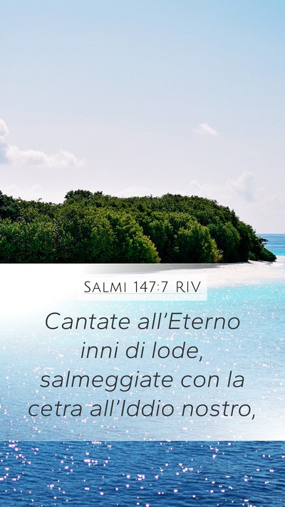 Salmi 147:7 RIV Bible Verse Image